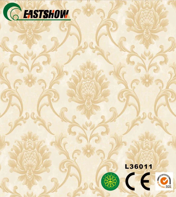 PVC Wallpaper With Luxury Damascus Pattern